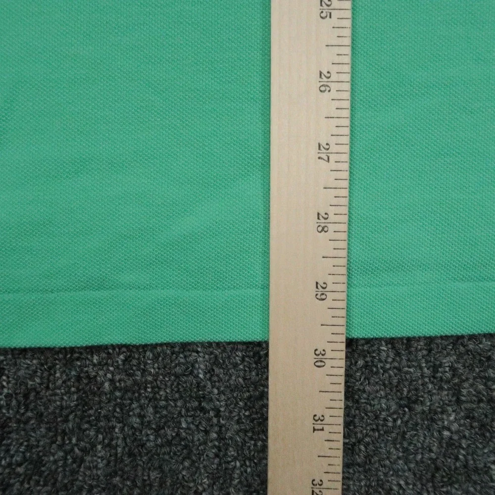 Polo Ralph Lauren Shirt Mens Large Green Classic Fit Mesh Polo Short Sleeve